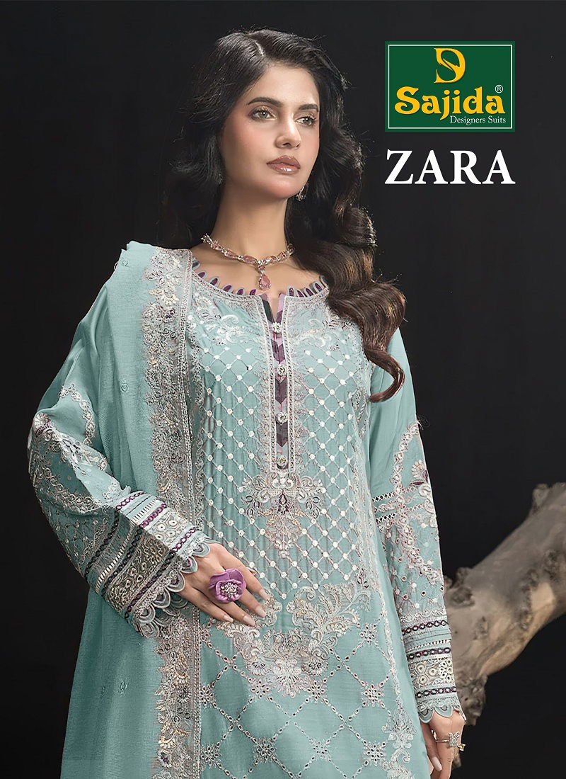 Zara By Sajida Designer Suit Wholesale Price In Surat